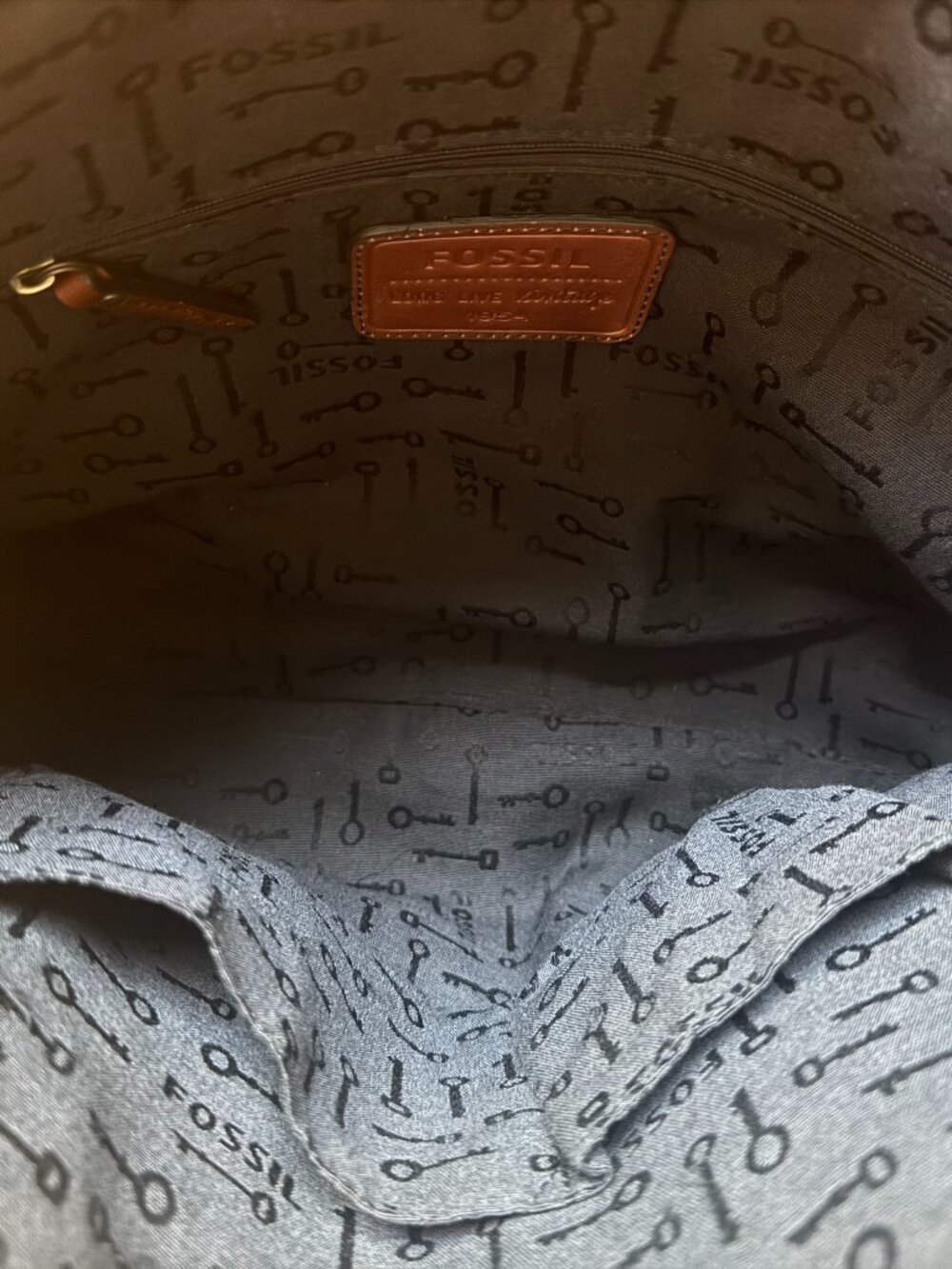 FOSSIL Vintage Reissue VRI Leather Satchel Shoulder Bag. - Picture 12 of 15